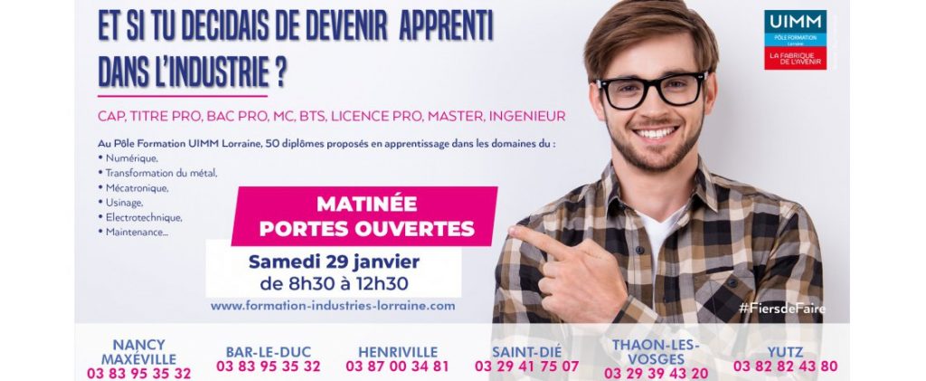 Portes ouvertes au Pôle Formation UIMM Lorraine Ville de Yutz