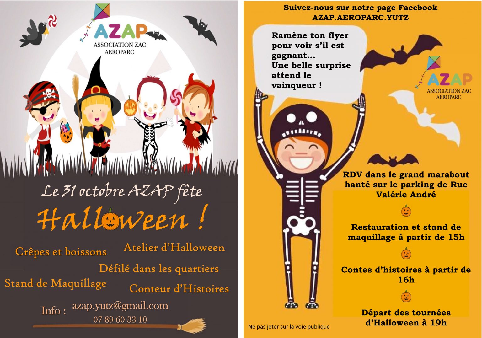 L AZAP fête HALLOWEEN Ville de Yutz